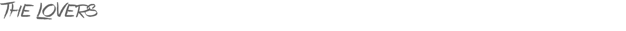 Sample characters The Lovers Font